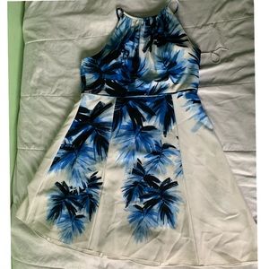 Adrianna Papell blue floral dress